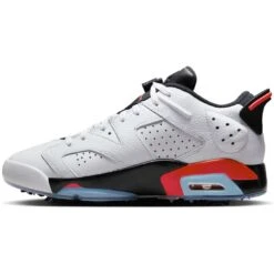 Nike Jordan Retro 6 G Golf Shoes White/Black/Infrared -Callaway Golf Shop nike air jordan retro 6 g golf shoes white black infrared spine itempicture