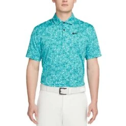 Nike Dri-FIT Tour Floral Polo 8 Nike Dri-FIT Tour Floral Polo -Callaway Golf Shop nike dri fit tour floral polo teal nebula itempicture