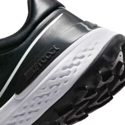 Nike Infinity Pro 2 Golf Shoes Dark Smoke Grey/White/Black/Igloo -Callaway Golf Shop nike infinity pro 2 golf shoes dark smoke grey white black igloo heel detail itempicture