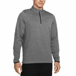 Nike Therma-FIT Victory Half Zip -Callaway Golf Shop nike therma fit victory half zip black front itempicture