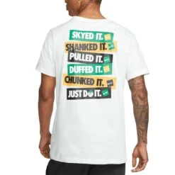 Nike Verbiage Golf Tee -Callaway Golf Shop nike verbiage golf tee white back itempicture