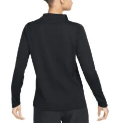 Nike Women's Dri-FIT UV Advantage Mock-Neck Top -Callaway Golf Shop nike womens dri fit uv advantage mock neck top black back itempicture