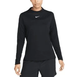 Nike Women's Dri-FIT UV Advantage Mock-Neck Top -Callaway Golf Shop nike womens dri fit uv advantage mock neck top black itempicture