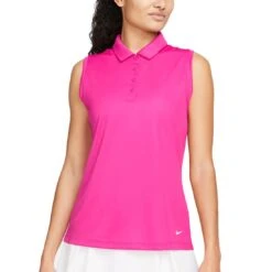 Nike Women's Dri-FIT Victory Sleeveless Polo -Callaway Golf Shop nike womens dri fit victory sleeveless polo active pink itempicture