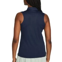 Nike Women's Dri-FIT Victory Sleeveless Polo -Callaway Golf Shop nike womens dri fit victory sleeveless polo obsidian back itempicture