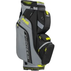 Ping Pioneer Cart Bag -Callaway Golf Shop ping 2024 pioneer cart bag iron black neon yellow itempicture