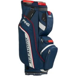 Ping Pioneer Cart Bag -Callaway Golf Shop ping 2024 pioneer cart bag navy platinum red itempicture