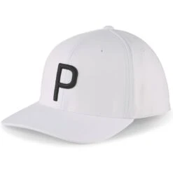 Puma P Snapback Hat -Callaway Golf Shop puma 2023 p snapback hat white black itempicture