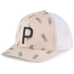 Puma Pineapples Trucker P Hat -Callaway Golf Shop puma 2023 pineapples trucker p hat white pepper itempicture