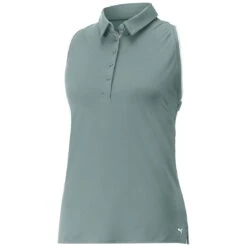 Puma Women's MATTR Peak Sleeveless Polo -Callaway Golf Shop puma 2023 womens mattr peak sleeveless polo adriatic itempicture