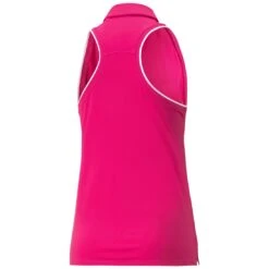 Puma Women's MATTR Peak Sleeveless Polo -Callaway Golf Shop puma 2023 womens mattr peak sleeveless polo orchid shadow back itempicture