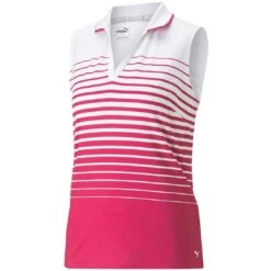 Puma Women's MATTR Stripe Sleeveless Polo