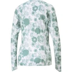 Puma Women's YOU-V Lily Pad Crew -Callaway Golf Shop puma 2023 womens you v lily pad crew adriatic back itempicture