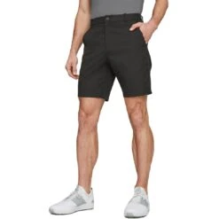 Puma Dealer 8 Inch Shorts 11 Puma Dealer 8 Inch Shorts -Callaway Golf Shop puma dealer 8 inch shorts black front itempicture