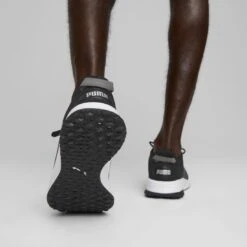 Puma Fusion Grip Golf Shoes Black/Silver/Quiet Shade -Callaway Golf Shop puma fusion grip golf shoes black silver quiet shade 377527 02 mod2 itempicture