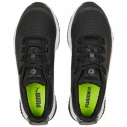 Puma Fusion Grip Golf Shoes Black/Silver/Quiet Shade -Callaway Golf Shop puma fusion grip golf shoes black silver quiet shade 377527 02 top itempicture