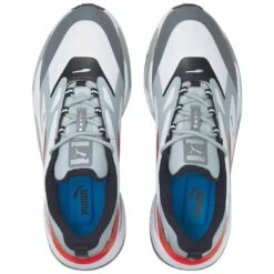Puma GS-Fast Golf Shoes White/High Rise/High Risk Red -Callaway Golf Shop puma gs fast golf shoes white high rise high risk red 376357 04 top itempicture