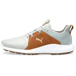 Puma Ignite Fasten8 Crafted Golf Shoes High Rise/Gold/Leather Brown