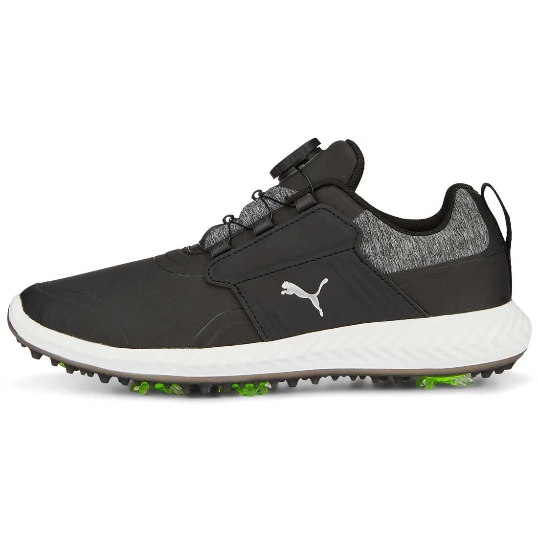 Puma Juniors Ignite PWRCAGE Golf Shoes Black/Metallic Silver 1 Puma Juniors Ignite PWRCAGE Golf Shoes Black/Metallic Silver