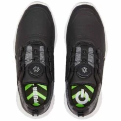 Puma Juniors Ignite PWRCAGE Golf Shoes Black/Metallic Silver 8 Puma Juniors Ignite PWRCAGE Golf Shoes Black/Metallic Silver -Callaway Golf Shop puma juniors ignite pwrcage golf shoes black silver 376784 02 top itempicture