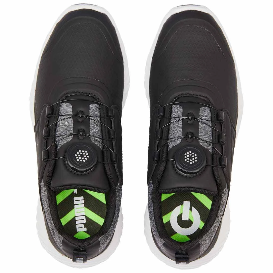 Puma Juniors Ignite PWRCAGE Golf Shoes Black/Metallic Silver 4 Puma Juniors Ignite PWRCAGE Golf Shoes Black/Metallic Silver - Image 4