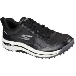 Skechers GO GOLF Arch Fit Line Up Golf Shoes Black/White -Callaway Golf Shop skechers go golf arch fit line up golf shoes black white toe