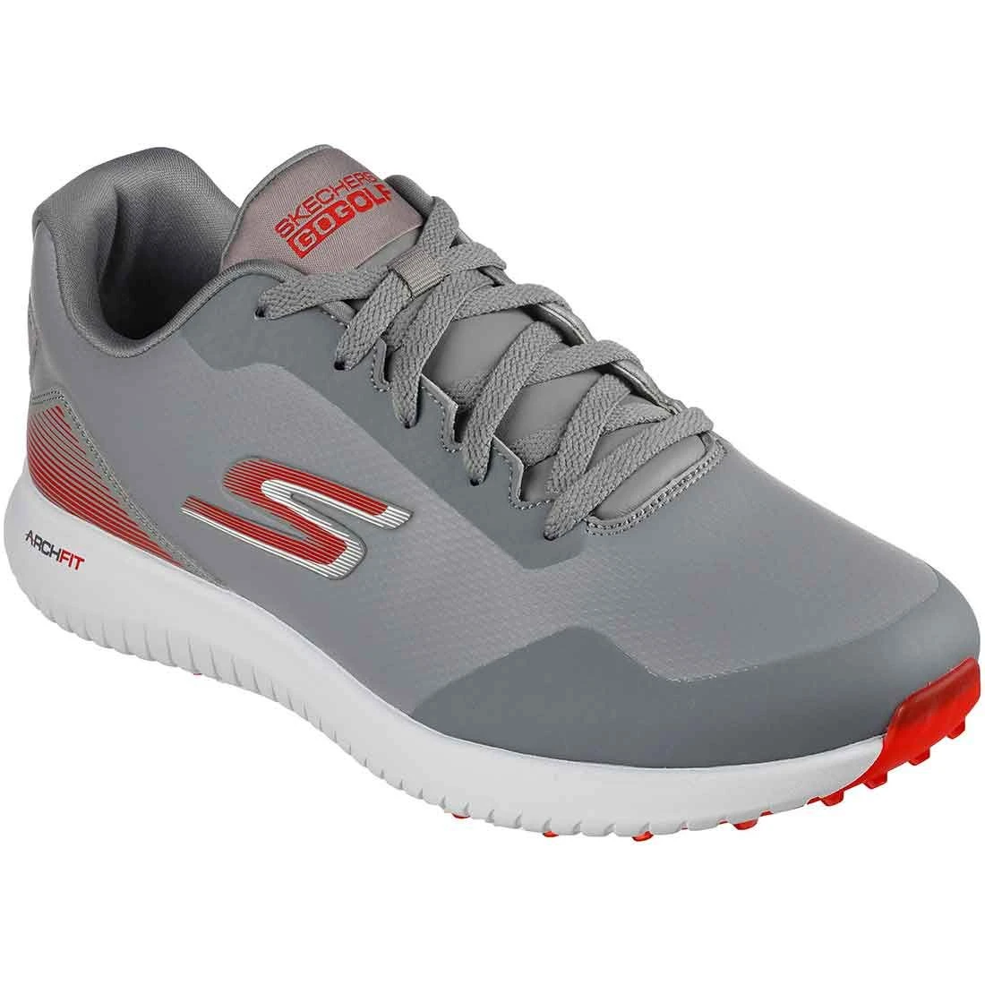 Skechers GO GOLF Max 2 Golf Shoes Grey/Red 3 Skechers GO GOLF Max 2 Golf Shoes Grey/Red - Image 3