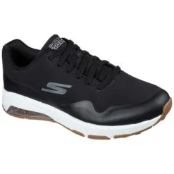 Skechers GO GOLF Skech-Air Dos Golf Shoes Black/Gold -Callaway Golf Shop skechers go golf sketch air dos golf shoes black gold front itempicture