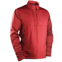 Sun Mountain Colter II Long Sleeve Pullover -Callaway Golf Shop sun mountain 2023 colter ii ls pullover fiery red itempicture