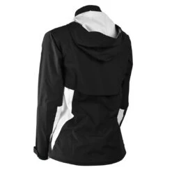 Sun Mountain Women's Stratus Rain Jacket -Callaway Golf Shop sun mountain 2023 womens stratus rain jacket black white back itempicture