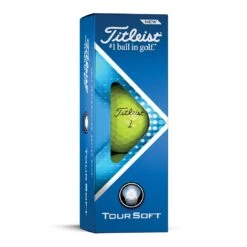 Titleist Tour Soft Yellow Personalized Golf Balls -Callaway Golf Shop titleist 2022 tour soft yellow golf balls sleeve itempicture