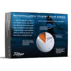 Titleist Tour Speed White Golf Balls -Callaway Golf Shop titleist 2022 tour speed white golf balls back itempicture