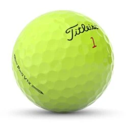 Titleist Pro V1x Yellow Golf Balls -Callaway Golf Shop titleist 2023 pro v1x yellow golf balls ball angle itempicture