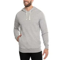 TravisMathew Cloud Hoodie -Callaway Golf Shop travismathew cloud hoodie heather grey front itempicture