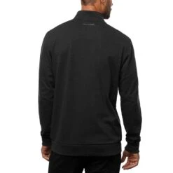 TravisMathew Cloud Quarter Zip 2.0 -Callaway Golf Shop travismathew cloud quarter zip 2 0 black back itempicture