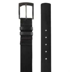 TravisMathew Jinx Leather Belt -Callaway Golf Shop travismathew jinx leather belt black flat itempicture