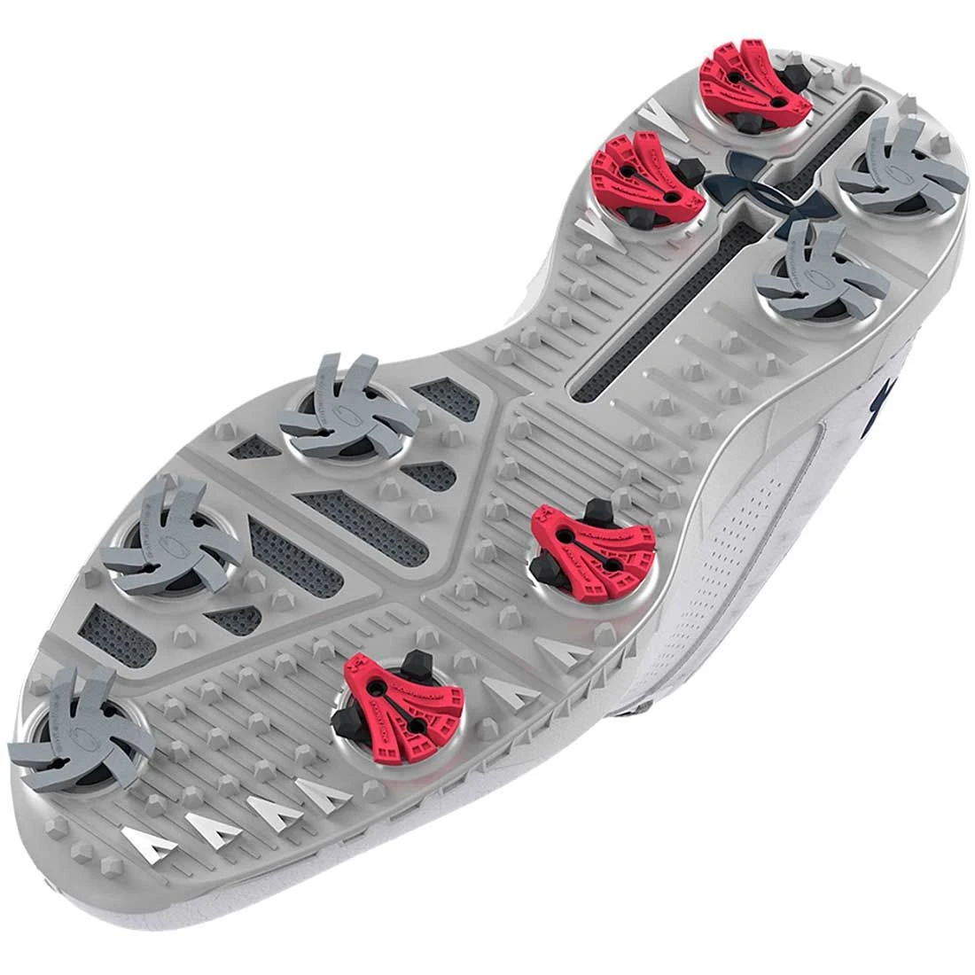 Under Armour HOVR Drive 2 Golf Shoes White/Metallic Silver 2 Under Armour HOVR Drive 2 Golf Shoes White/Metallic Silver - Image 2